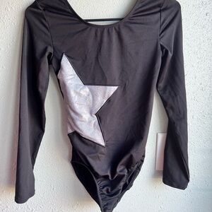 Black Leotard More Than Magic with Silver Star